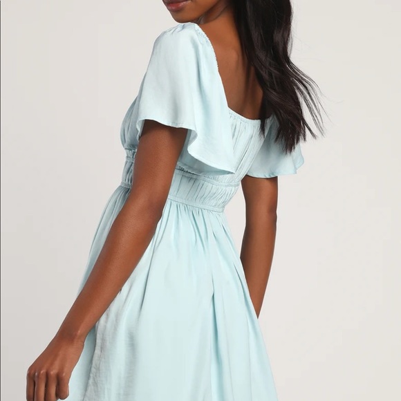 lulu’s light blue mini dress - Picture 3 of 6